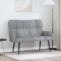 Dviejų vietų sofa Šviesiai pilka 115 x 61 x 87 cm audinys