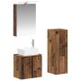 Vonios baldų rinkinys 4 pcs Sendintos medienos