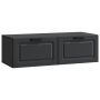 Sieninė TV spintelė Juoda 98 x 41 x 30 cm Apdirbta mediena