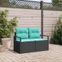 Sodo sofa su pagalve 120 x 62 x 69 cm poliratanas