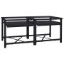 Skalbyklės pjedestalas 2 pcs Juoda 120 x 56 x 52 cm Plienas