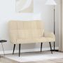Dviejų vietų sofa Kreminė 115 x 61 x 87 cm audinys