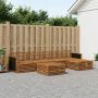 Lauko sofos komplektas 6 pcs Natūrali 79 x 79 x 37 cm