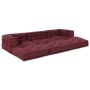 Modulinė sofa 3 pcs Raudonmedis Audinys