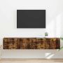 TV sieninė spintelė 2 pcs Rūkyta ąžuolas 60 x 31 x 29.5 cm