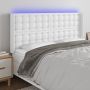 Galvūgalis su LED, baltos spalvos, 163x16x118/128 cm