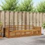 Lauko sofos komplektas 3 pcs Natūrali