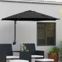 Sodo skėtis Juoda 248 x 248 x 148 cm Poliesteris ir plienas