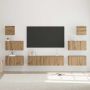 TV spintelių komplektas 8 pcs Amatininkų ąžuolas