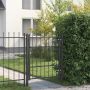 Tvora vartai HORST 100 x 125 cm Metalas Juoda Užrakintas
