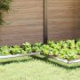 Sraigių tvora 4 pcs Sidabro 10 x 10 x 25 cm Cinkuota plienas