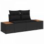 Sodo sofa Juoda 184 x 62 x 85cm poliratanas