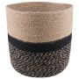 Vazonų rinkinys 2 pcs Natūrali ir juoda Ø 21 x 21 cm