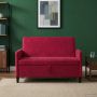 Sofa su saugojimo vieta Vyno raudona 122 x 78 x 87 cm