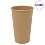 Popieriniai kavos puodeliai, 1000vnt., 16oz, 400ml, ruda