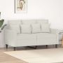 Dvivietė sofa, kreminės spalvos, 120cm, aksomas