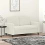 Dvivietė sofa, kreminės spalvos, 120cm, aksomas