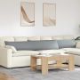 Sofa Pagalvės 2 pcs Šviesiai pilka 200 x 40 cm audinys