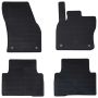 Automobilių kilimėlis 4 pcs Juoda VW TIGUAN , tinkamas TOURAN
