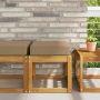 Lauko Sėdimosios Pagalvė Taupe 40 x 40 x 8 cm 100% poliesteris