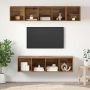 TV spintelių komplektas 4 pcs Senovinis medis Apdirbta mediena