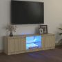TV spintelė su LED apšvietimu, ąžuolo spalvos, 120x30x36cm