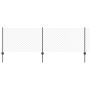 Tvora su stulpais Pilka 0,8 x 10 m Plienas ir PVC