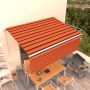 Rankiniu būdu ištraukiama markizė, oranžinė ir ruda, 4x3m