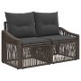 Sodo sofa 2-Vietų skaičius Pilka poliratanas