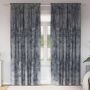 Aksominio tipo užuolaidos 2 pcs Sidabrinė Pilka 260 x 140 cm