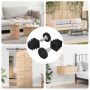 Baldų lygintuvai Reguliuojamas 2 pcs Juoda M6 PP