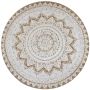 Kilimas, pintas džiutas, raštuotas, 90cm, apvalus