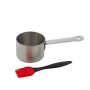Barbecook | Stainless steel saucepot with brush, 10.5 x 7.5 x 23 cm | BC-ACC-7211