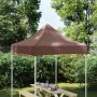 Proginės palapinės stogas, rudos spalvos, 2x2m, 270 g/m²