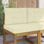 Lauko sofa pagalvėlė 2 pcs Kreminė Poliesteris