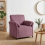 1 vietos sofa Violetinė 88 x 83 x 95 cm Aksomas