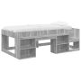 Vaikiška lova su saugykla Pilka Sonoma 75 x 190 cm