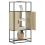 aukšta lenta Sonoma ąžuolas 68x35x139 cm Mediena ir metalas