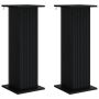 Augalų stovas 2 pcs Juoda 30,5 x 30 x 80,5 cm Apdirbta mediena
