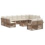Sodo Sofų Rinkinys 13 pcs Smėlio poliratanas