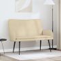 Dvitaškė sofa Kreminė 115 x 61 x 87 cm audinys