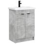 Vonios baldų rinkinys Betono pilka 78,5 x 37,5 x 81 cm