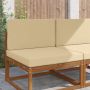 Lauko sofa pagalvėlė 2 pcs Smėlio Poliesteris