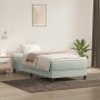 Box Spring Lova be čiužinio Šviesiai pilka 100x220 cm aksomas