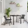 Sodo valgomojo komplektas 3 pcs Juoda