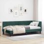Kampinė lovos konstrukcija Tamsiai žalia 90 cm x 190 cm