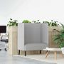 Aukštos nugaros sofa 101cm Debesų pilka audinys