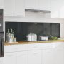 Virtuvės užpakalinė plokštė 2 pcs Tamsiai pilka 90 x 50 cm