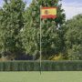 Ispanijos vėliava su stiebu, aliuminis, 6,08m