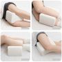 Knee Pillow Baltas Poliesteris 26 x 21,5 x 15 cm